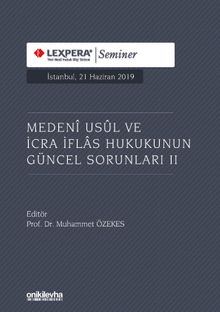 Medeni Usul ve İcra İflas Hukukunun Güncel Sorunları II