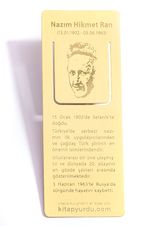 Kıskaçlı Pirinç Kitap Ayracı (Nazım Hikmet Ran)