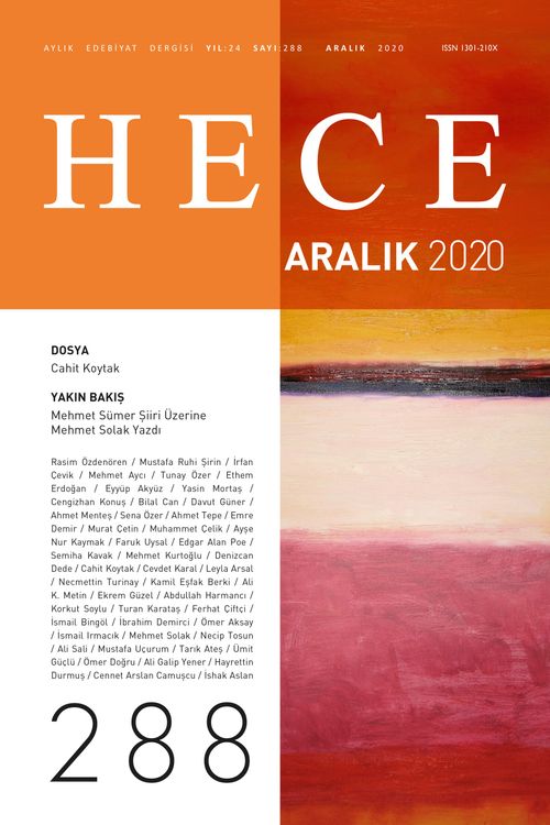 Sayı:288 Aralık 2020 Hece Aylık Edebiyat Dergisi