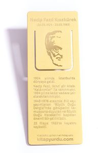 Kıskaçlı Pirinç Kitap Ayracı (Necip Fazıl Kısakürek)