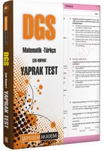 2021 DGS Çek Kopar Yaprak Test Matematik - Türkçe