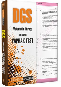 2021 DGS Çek Kopar Yaprak Test Matematik - Türkçe