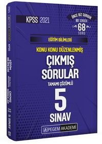 2021 KPSS Eğitim Bilimleri Konu Konu Düzenlenmiş Tamamı Çözümlü Çıkmış Sorular Son 5 Sınav
