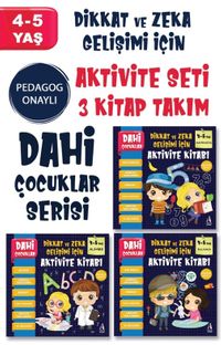 Dahi Çocuklar Aktivite Seti 4-5 Yaş –3 Kitap Takım