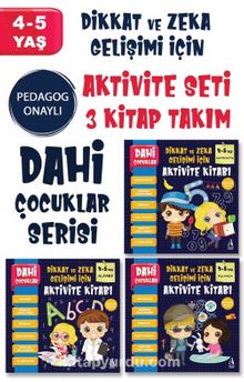 Dahi Çocuklar Aktivite Seti 4-5 Yaş –3 Kitap Takım - Kolektif