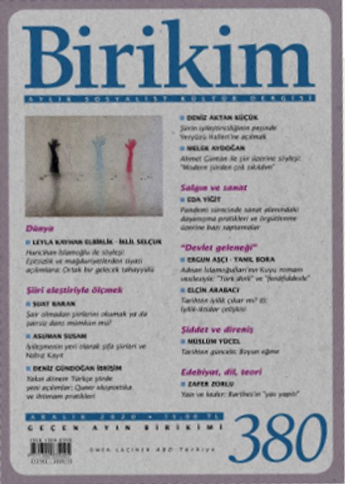 Birikim Aylık Sosyalist Kültür Dergisi Sayı:380 Aralık 2020