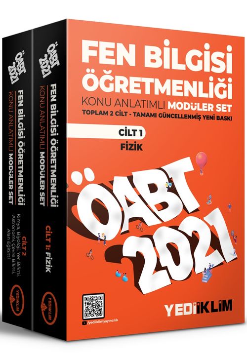 2021 ÖABT Fen Bilgisi Öğretmenliği Tamamı Çözümlü Soru Bankası (2 Cilt)