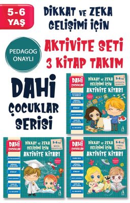 Dahi Çocuklar Aktivite Seti 5-6 Yaş (3 Kitap Takım)