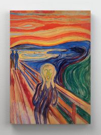 Full Frame Rulo Kanvas - Edvard Munch The Scream (FF-KT053)