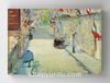 Full Frame Rulo Kanvas - Edouard Manet - The Rue Mosnier with Flags 1878 (FF-KT052)