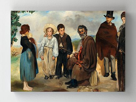 Full Frame Rulo Kanvas - Edouard Manet - Le Vieux Musicien (FF-KT051)