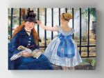 Full Frame Rulo Kanvas - Edouard Manet - Le Chemin de fer (FF-KT050)