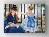 Full Frame Rulo Kanvas - Edouard Manet - Le Chemin de fer (FF-KT050)