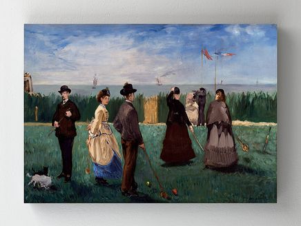 Full Frame Rulo Kanvas - Edouard Manet - Croquet at Boulogne	(FF-KT048)