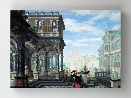 Full Frame Rulo Kanvas - Dirck van Delen - An Architectural Fantasy (FF-KT045)