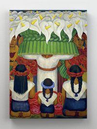 Full Frame Rulo Kanvas - Diego Rivera - Flower Festival Feast of Santa Anita (FF-KT044)