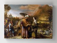 Full Frame Rulo Kanvas - Gerbrand van den Eeckhout - Rebekah and Eliezer at the Well	 (FF-KT066)
