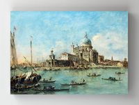Full Frame Rulo Kanvas - Francesco Guardi - Venice- The Punta della Dogana (FF-KT061)