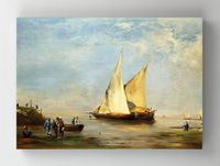 Full Frame Rulo Kanvas - Eugène Fromentin - The Banks of the Nile	FF-KT056