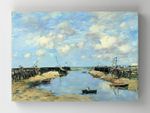 Full Frame Rulo Kanvas - Eugène Boudin - The Entrance to Trouville Harbour (FF-KT055)