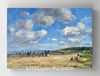 Full Frame Rulo Kanvas - Eugène Boudin - The Beach at Tourgéville-les-Sablons (FF-KT054)