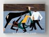Full Frame Rulo Kanvas - Jacob Lawrence One of the Largest Race Riots Occurred in East St. Louis (FF-KT088)