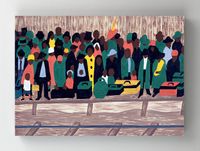 Full Frame Rulo Kanvas - Jacob Lawrence And the migrants kept coming (FF-KT086)
