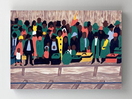 Full Frame Rulo Kanvas - Jacob Lawrence And the migrants kept coming (FF-KT086)