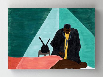 Full Frame Rulo Kanvas - Jacob Lawrence Among One Of The Last Groups To Leave The South Was The Negro Professional Who Was Forced  To Follw His Clientele To Make A Livig (FF-KT085)
