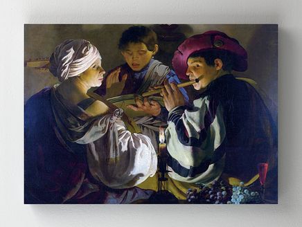 Full Frame Rulo Kanvas - Hendrick ter Brugghen - The Concert (FF-KT077)