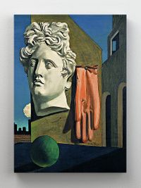Full Frame Rulo Kanvas - Giorgio de Chirico - The Song of Love (FF-KT072)