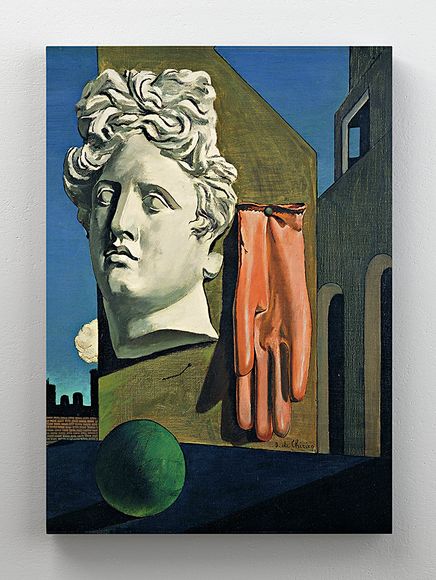 Full Frame Rulo Kanvas - Giorgio de Chirico - The Song of Love (FF-KT072)