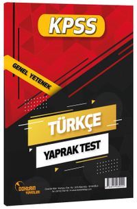 2021 KPSS Türkçe Yaprak Test