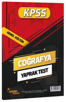 2021 KPSS Coğrafya Yaprak Test