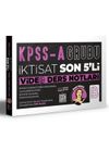 KPSS A İktisat Son 5'li Video Ders Notları