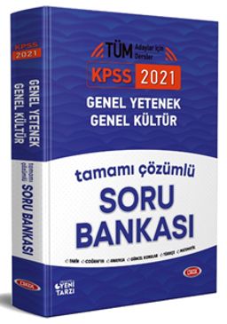 2021 KPSS Genel Yetenek Genel Kültür Tamamı Çözümlü Soru Bankası 