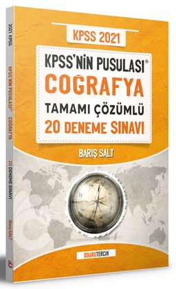 2021 KPSS'nin Pusulası Coğrafya Tamamı Çözümlü 20 Deneme Sınavı