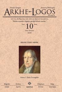 Arkhe Logos Dergisi Sayı: 10  Güz 2020