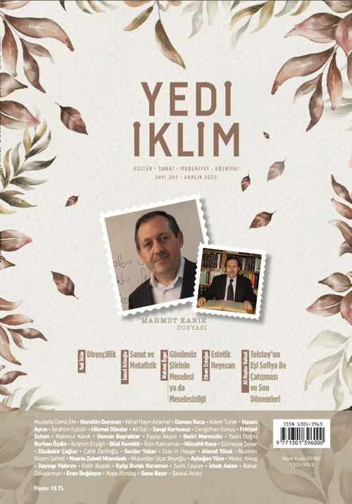 7edi İklim Sayı:369 Aralık 2020 Kültür Sanat Medeniyet Edebiyat Dergisi