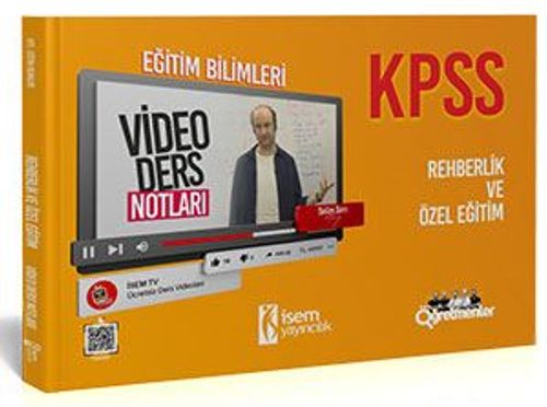 2021 KPSS Eğitim Bilimleri Rehberlik ve Özel Eğitim Video Ders Notları 