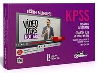 2021 KPSS Eğitim Bilimleri Program Geliştirme - Öğretim İlke ve Yöntemleri Video Ders Notları 