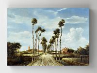 Full Frame Rulo Kanvas - Meindert Hobbema - The Avenue at Middelharnis (FF-KT111)