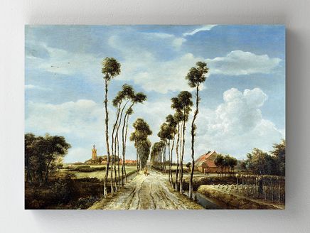 Full Frame Rulo Kanvas - Meindert Hobbema - The Avenue at Middelharnis (FF-KT111)