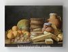 Full Frame Rulo Kanvas - Luis Meléndez - Still Life with Oranges and Walnuts (FF-KT108)