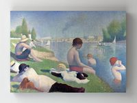Full Frame Rulo Kanvas - Georges Seurat - Bathers at Asnières (FF-KT103)