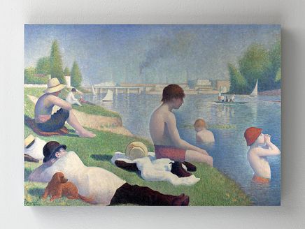 Full Frame Rulo Kanvas - Georges Seurat - Bathers at Asnières (FF-KT103)