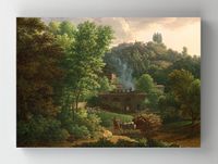 Full Frame Rulo Kanvas - François-Xavier Fabre - Italian Landscape (FF-KT102)