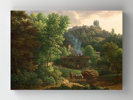 Full Frame Rulo Kanvas - François-Xavier Fabre - Italian Landscape (FF-KT102)