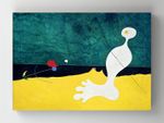 Full Frame Rulo Kanvas - Joan Miró - Person Throwing a Stone at a Bird (FF-KT101)