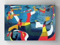 Full Frame Rulo Kanvas - Joan Miró - Hirondelle Amour (FF-KT100)